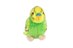 Andulka zelená plyš 19cm 0m+