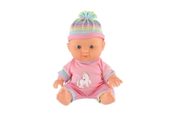 Panenka miminko 20 cm plast v nosítku/autosedačce