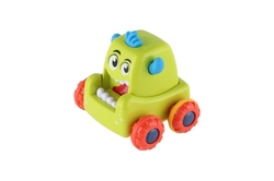 Auto monster plast 9x8cm mačkací jezdící 4 barvy 12ks v boxu