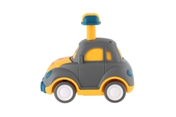 Auto/Autíčko zmáčkni a jeď plast 9cm na setrvačník 4 druhy 12ks v boxu