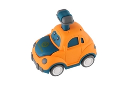 Auto/Autíčko zmáčkni a jeď plast 9cm na setrvačník 4 druhy 12ks v boxu