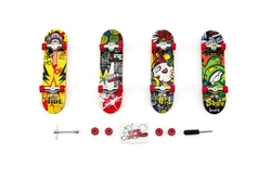 Skateboard prstový šroubovací plast 10cm s doplňky mix druhů na kartě