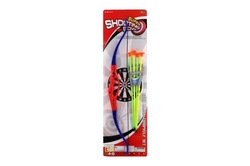 Luk+4 šípy s přísavkami plast 57cm na kartě