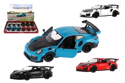 Auto Kinsmart Porsche 911 GT2 RS kov/plast 13cm 4 barvy na zpětné natažení 12ks v boxu