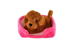 Zvířátko v pelíšku plyš 4 barvy 22x24cm 24m+
