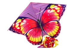 Drak létající motýl nylon 145x97cm v látkovém sáčku 11x100x2cm