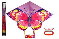Drak létající motýl nylon 145x97cm v látkovém sáčku 11x100x2cm