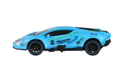 Auto závodní driftovací plast 16cm na setrvačník 4 barvy 8ks v boxu