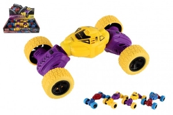 Auto kaskadérské plast 5x9cm na zpětné natažení 4 barvy 8ks v boxu