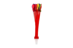 Vodní bomby sada 37ks s nástavcem na kohoutek 2 barvy v krabičce 6x25x3cm 24ks v boxu