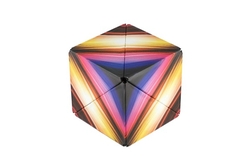 Hlavolam kostka magnetická duhová plast mix druhů v krabičce 6x6x6cm