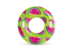 Kruh nafukovací velký s úchyty průměr 107cm 3 barvy v krabici 20x18x6,5cm 9+