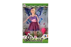 Panenka s křídly s doplňky plast 30cm 2 druhy v krabici 20,5 x 32 x 6cm