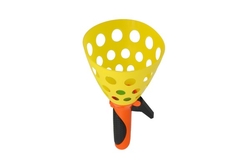 Catch ball hra velká plast 25cm 2ks+míček v síťce