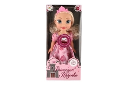 Panenka princezna Růženka plast 35cm česky mluvící na baterie se zvukem v krabici 17x37x10cm