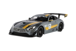 Auto RC Mercedes AMG GT3 RASTAR plast 35cm 2,4GHz na dálk. ovládání na baterie v krabici 44x18x23cm