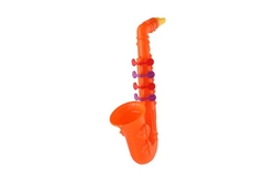 Saxofon plast 24cm 2 barvy v sáčku