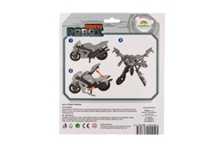 Transformer motorka/robot plast 15cm 3 barvy na kartě