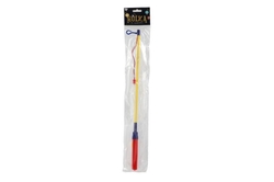 Hůlka k lampionu svítící plast 50cm na baterie v sáčku 9x57x2cm  karneval