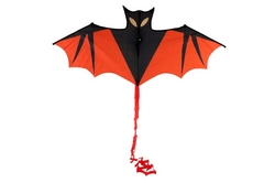 Drak létající netopýr nylon 120x55cm v látkovém sáčku 10x54x2cm