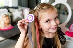 Křída na vlasy beauted fialová plast 5cm na kartě