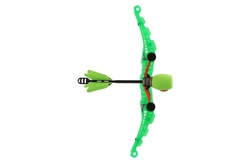 Luk 27cm + 2 šípy plast 2 barvy v krabici 29x13x7cm