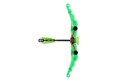 Luk 27cm + 2 šípy plast 2 barvy v krabici 29x13x7cm