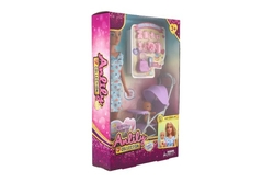 Panenka Anlily 30cm s holčičkou a kočárkem + doplňky plast v krabici 20x32x7cm