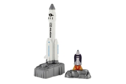 Raketoplán vystřelovací plast 19cm s dokem na kartě