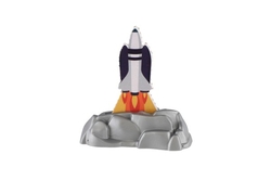 Raketoplán vystřelovací plast 19cm s dokem na kartě