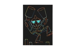 Škrabací obrázek barevný transformers 4 listy A4 20x27cm v sáčku