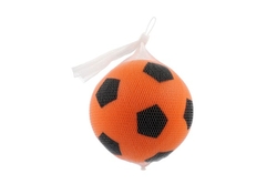 Míč pěnový fotbalový 18cm 2 barvy v síťce