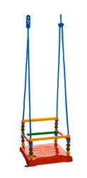 Houpačka plast 35x34cm červená nosnost 40kg v síťce