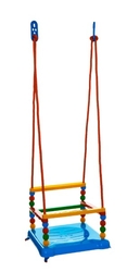 Houpačka plast 35x34cm modrá nosnost 40kg v síťce