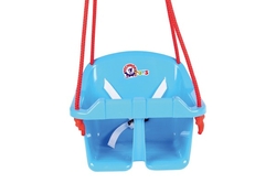 Houpačka Baby plast modrá nosnost 20kg 36x30x29cm 24m+
