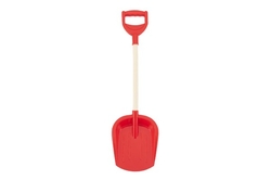 Lopatka na písek plast/dřevo 3 barvy 19x64x7cm 12m+