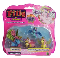 Filly Stars rodinka figurky 1+3ks fliška 4 druhy na kartě 18x17cm