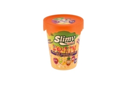 Sliz - hmota 100g v barvě ovoce 8cm 5 druhů v plastové krabičce na kartě 20ks v boxu
