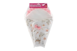 Zavinovačka pro panenku do postýlky/kočárku 45cm mix barev v sáčku