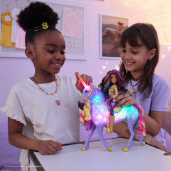 UNICORN ACADEMY SVĚTELNÝ JEDNOROŽEC WILDSTAR S PANENKOU SOPHIA 24cm