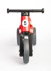 Odrážedlo FUNNY WHEELS Rider Sport červené 2v1, výška sedla 28/30cm nosnost 25kg 18m+ v sáčku