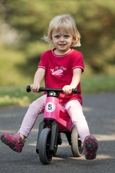 Odrážedlo FUNNY WHEELS Rider Sport růžové  2v1, výška sedla 28/30cm nosnost 25kg 18m+ v krabici