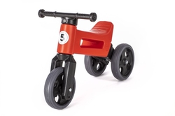 Odrážedlo FUNNY WHEELS Rider Sport červené 2v1, výška sedla 28/30cm nosnost 25kg 18m+ v krabici