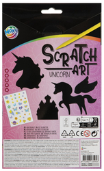 Kreativní set vytvoř si vlastní vyškrabovací zvířátka 4 ks + doplňky UNICORN