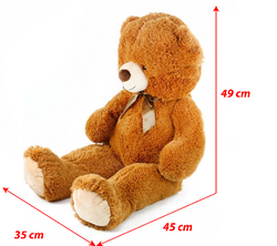 Velký plyšový medvěd Oskar s visačkou 90 cm