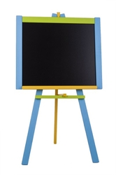Tabule stojanová modrá sololit dřevěná 100x56cm v krabici 57x101x6,5cm