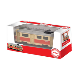 Kovová česká retro tramvaj mini 8.5 cm