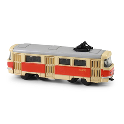 Kovová česká retro tramvaj mini 8.5 cm