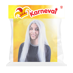 Paruka stříbrná čarodějnice pro dospělé