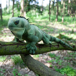 Plyšový leguán zelený 70 cm ECO-FRIENDLY